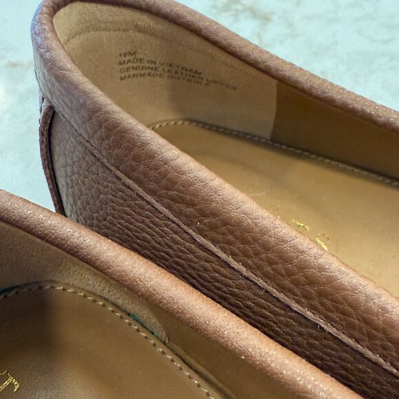 NWOB Talbots Everyson Leather Chain Driving Loafers - Brown (Size: 10) - Picture 3 of 4